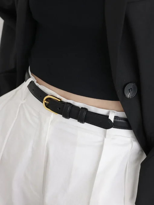 COMMENSE Belts & Chain|Accessories^Vintage Buckle Belt Black