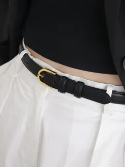 COMMENSE Belts & Chain|Accessories^Vintage Buckle Belt Black
