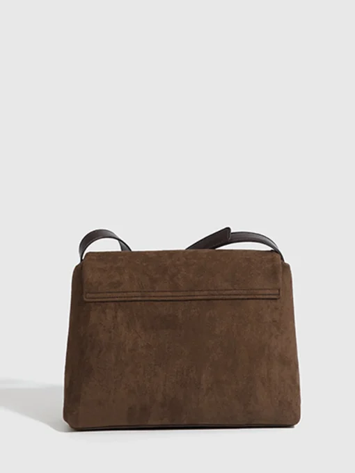 COMMENSE Bags|Accessories^Vintage Buckle Flap Shoulder Bag Brown