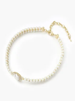 COMMENSE Necklaces|Accessories^Vintage Double Layer Faux Pearl Choker Necklace White