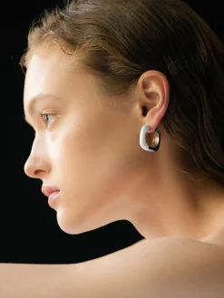COMMENSE Earrings|Accessories^Vintage Enamel Drop Earrings Silver