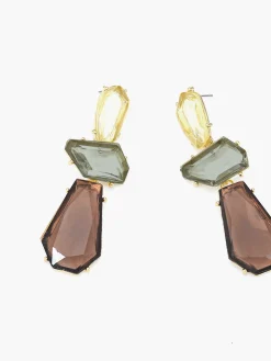 COMMENSE Earrings|Accessories^Vintage Geometric Drop Earrings LightBrown