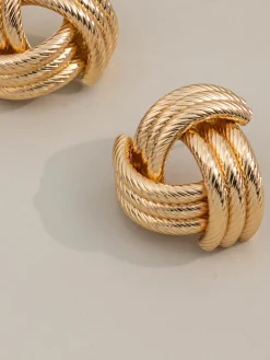 COMMENSE Earrings|Accessories^Vintage knotted Earnings Gold