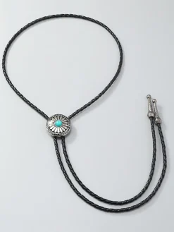 COMMENSE Necklaces|Accessories^Vintage Turquoise Sunflower Pendant Necklace Black