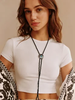 COMMENSE Necklaces|Accessories^Vintage Turquoise Sunflower Pendant Necklace Black
