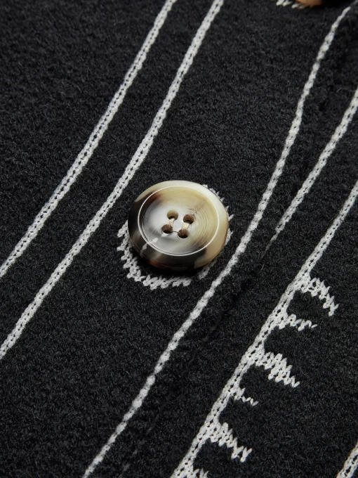 COMMENSE Cardigans|Sweaters & Cardigans^Vintage V-Neck Button Cardigan Black