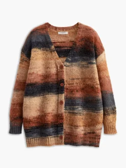 COMMENSE Cardigans|Sweaters & Cardigans^V-Neck Ombre Oversized Cardigan Multicolor