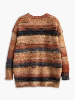 COMMENSE Cardigans|Sweaters & Cardigans^V-Neck Ombre Oversized Cardigan Multicolor
