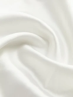 COMMENSE Blouses & Shirts|Tops^V-Neck Pleated Long Sleeve Blouse White