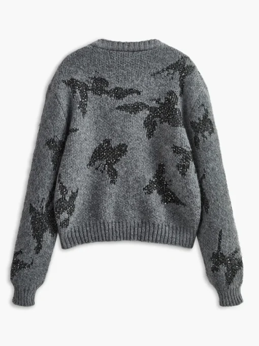 COMMENSE Cardigans|Sweaters & Cardigans^V-Neck Sequins Cardigan Grey