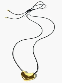 COMMENSE Necklaces|Accessories^V-Shape Heart Rope Necklace Gold