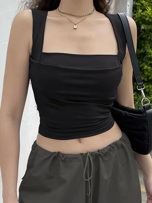 COMMENSE Sweater Tops|Tank Tops & Camis^Weekend Baddie Tank Top Navy