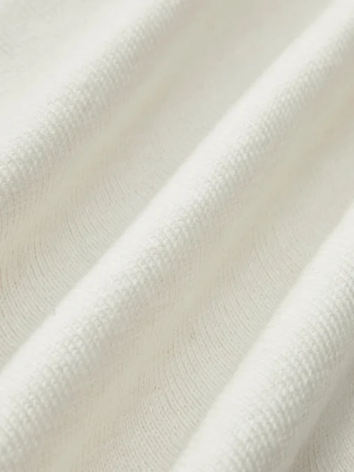 COMMENSE Sweater Tops|Sweaters & Cardigans^Wool-Blend Asymmetrical Neck Knit Top White