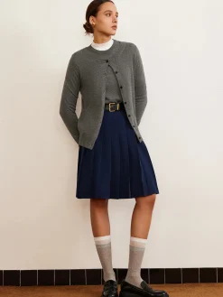 COMMENSE Cardigans|Sweaters & Cardigans^Wool-Blend Breasted Cardigan Grey