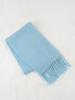 COMMENSE Accessories^Wool-Blend Minimalist Tassel Scarf Red