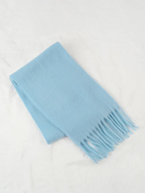 COMMENSE Accessories^Wool-Blend Minimalist Tassel Scarf Red