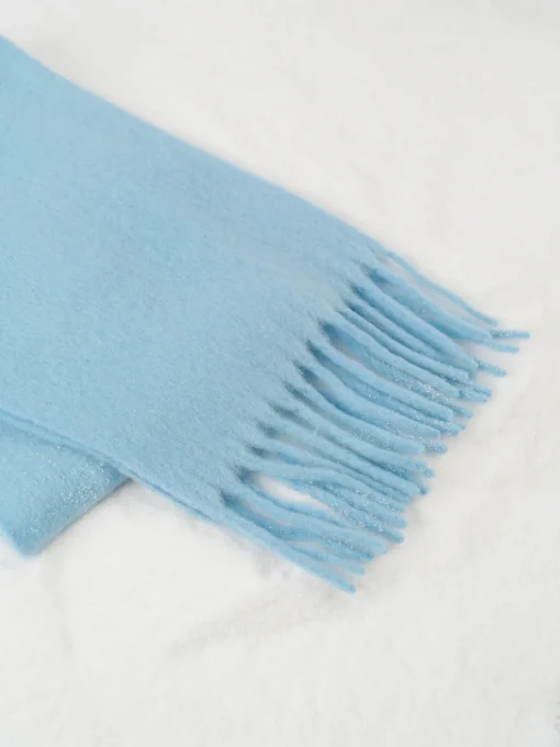 COMMENSE Accessories^Wool-Blend Minimalist Tassel Scarf Red
