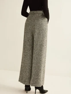 COMMENSE Pants|Bottoms^Wool-Blend Tweed Pants Grey