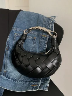 COMMENSE Bags|Accessories^Woven Braided Bag Black