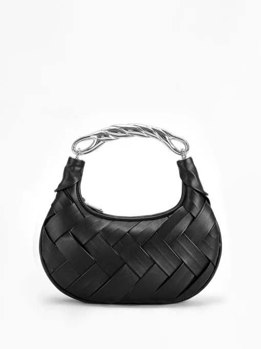 COMMENSE Bags|Accessories^Woven Braided Bag Black