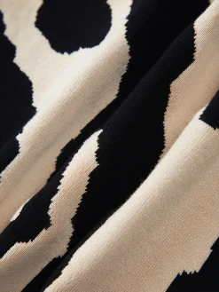 COMMENSE Tank Tops & Camis^Zebra Print Tube Top Black